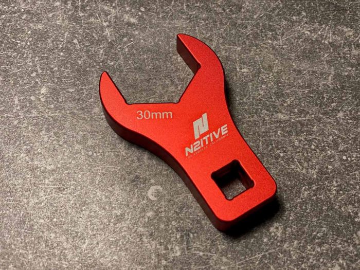 N2itive's new aluminum 30mm crow's foot spanner wrench.