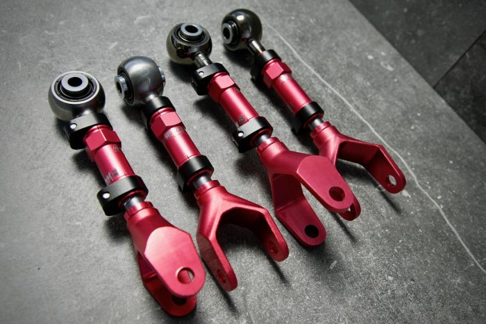 N2ITIVE 3Y-2 Series Alignment Kit 3 is designed to eliminate uneven rear tire wear on Tesla Model 3 and Tesla Model Y vehicles. The Kit includes one pair of 3Y-2 Rear Adjustable Camber Arms and one pair of T3Y-2 Rear Adjustable Toe Arms which allow for a perfect alignment with precise Camber and Toe adjustment. These arms can decrease rear inner tire wear common on Tesla vehicles.